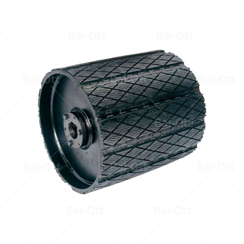 Weld on Conveyor Drum Roller Rubber Pulley