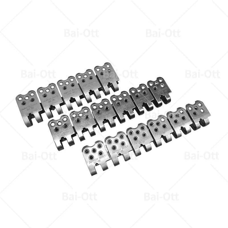 Hinged Rivet Lacing Belt Fastener